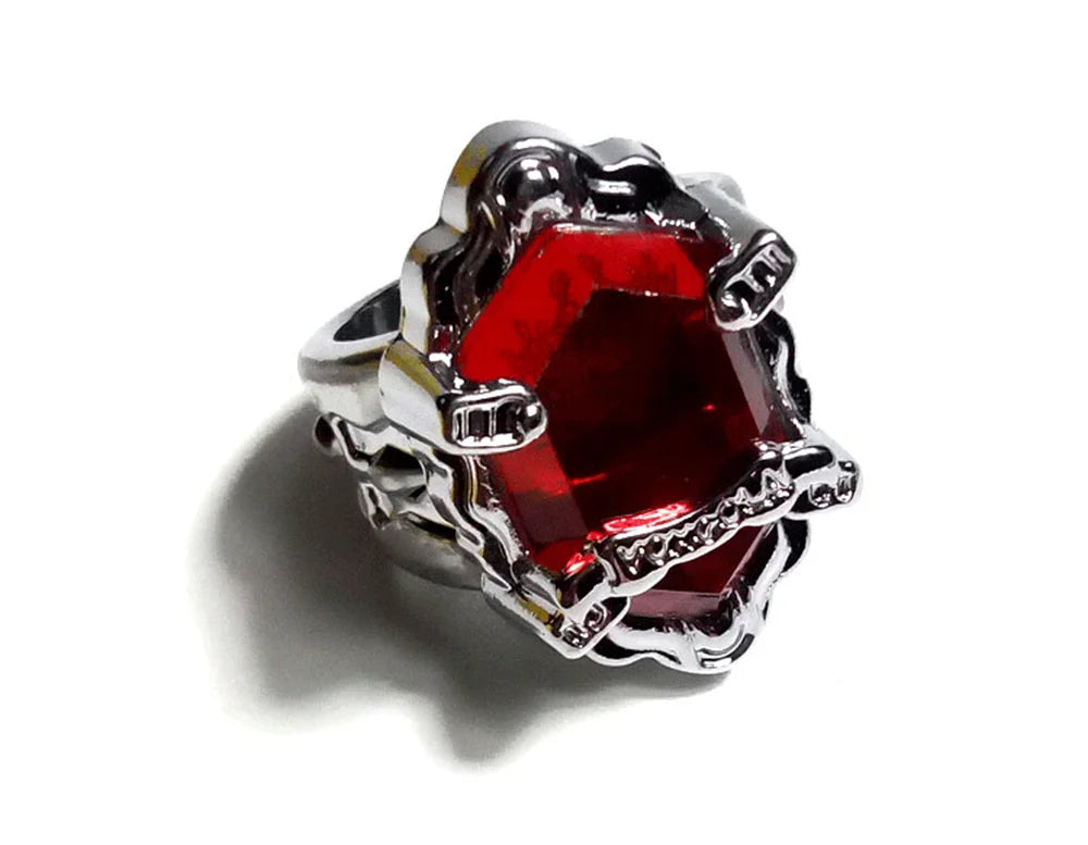 HITMAN REBORN Animation Penggli Simon Marey Hell Ring Fashion anime Jewelry Accessories Peripheral Gifts Qme Red Diameter 19mm