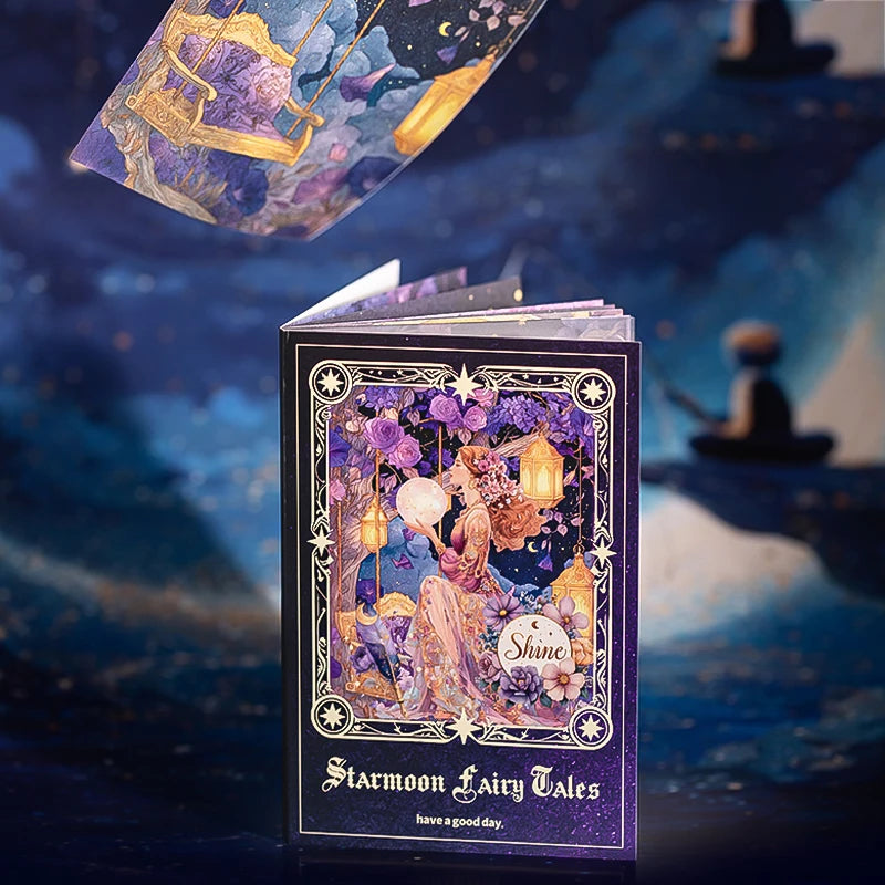 Magic Fairy Tale Sticker Book for Decor & Collage, Multiple Elements for Various Journal Styles, Ideal for Craft Lovers Qme