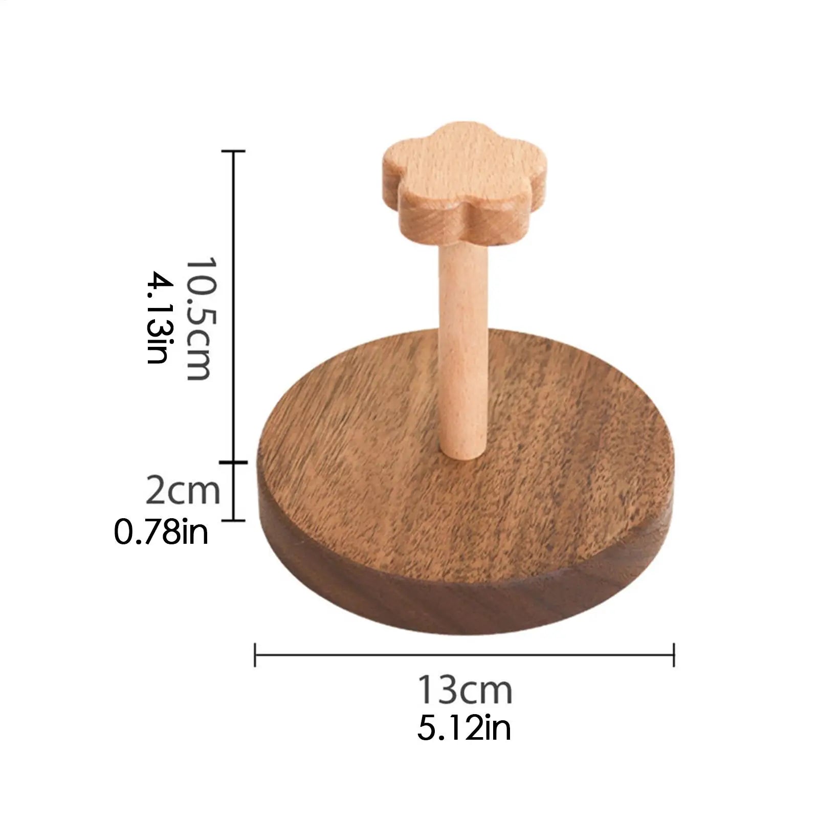 Coffee Cup Dispenser Wood Drink Up Mug Stand Decorative Paper Holder Qme