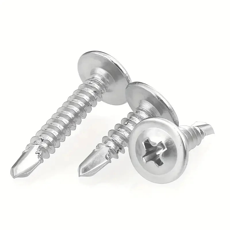 100pcs Round Head With Middle Self Tapping Screws Cross Plate Head Screws With Pad For Warsaw Drill Tail Dovetai Qme