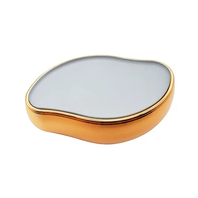 Crystal Hair Removal Eraser Painless Safe Reusable Easy Clean Depilation Tool Physical Glass Hair Removal Body Beauty Eraser Qme Glossy Golden