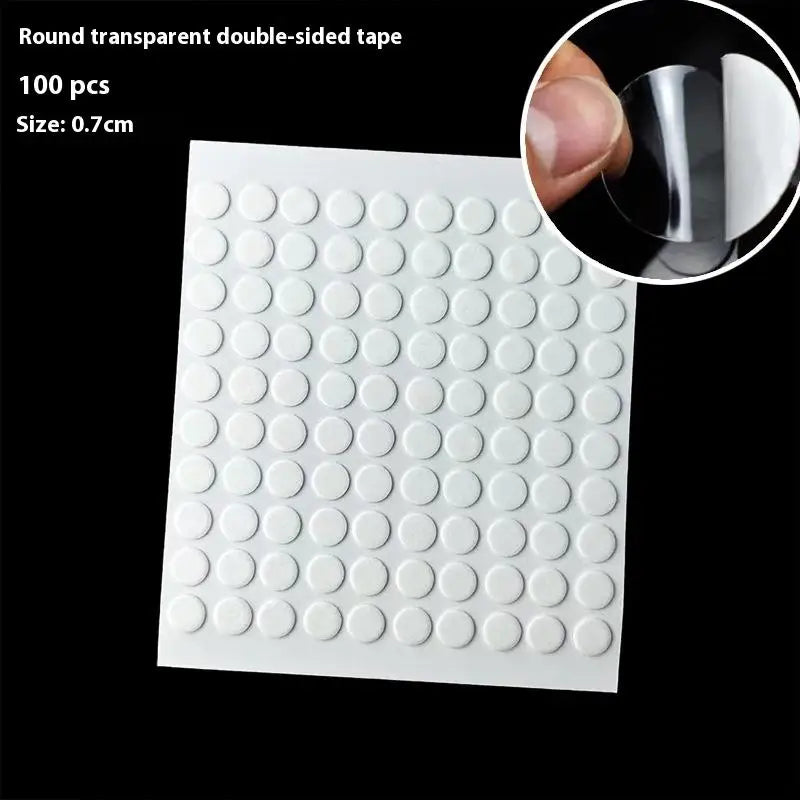 240 Fake Chart Showing 1 2 Mini Round Shaped Clear Glass Nail Polish Qme 7mm