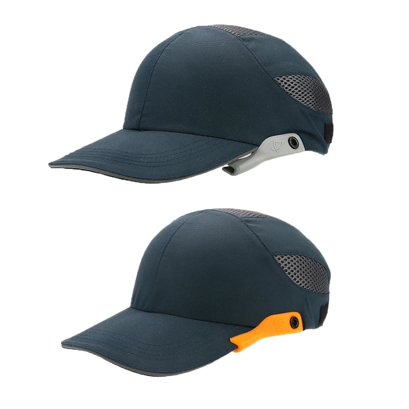 Safety Bump Cap With Reflective Stripes Lightweight and Breathable Hard Hat Head Helmet Workplace Construction Site Hat Black Qme