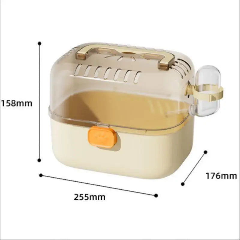 Small Animal Hamster Travel Cage Pet Supplies Portable Carrying Qme
