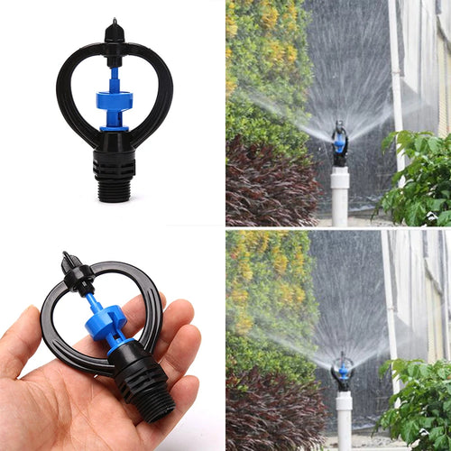 1/2 Inch External Thread Rotary Sprinklers Farm Irrigation Sprinkler Lawn Garden Gardening Water Watering 1PC. Qme