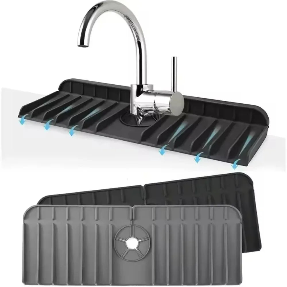 Sink Anti-spray Drain Water Retaining Pad Silicone Faucet Splashproof Qme
