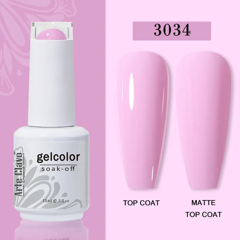 Arte Clavo Transparent Nude Pink Jelly Gel Nail Polish Semi Permanent Qme