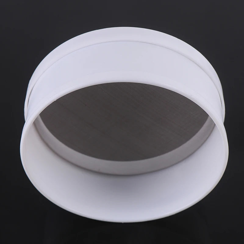 White Plastic Fine Mesh Strainer Flour Colander Sifter Sieve Kitchen Tool. Qme