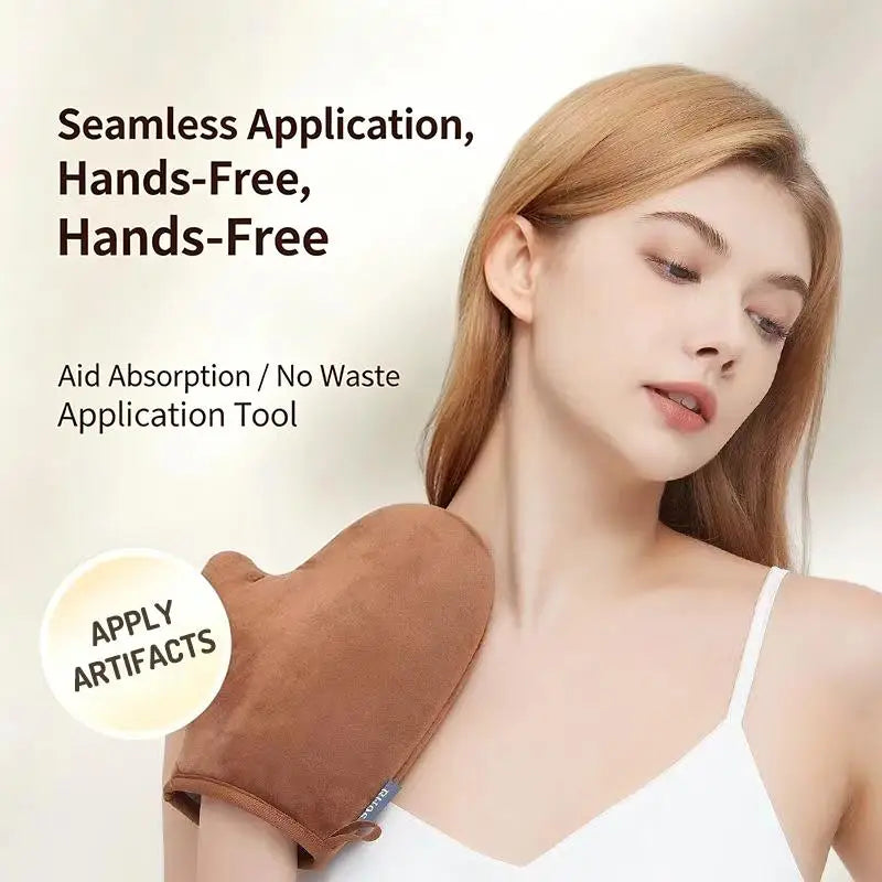 Body Lotion Glove Self-tanning Mitt Double-sided Prevents Sticky Qme