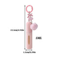 Plush bag hanging perfume bottle girly key chain 5ML perfume sub bottle Cologne Atomizer for Women Qme Pink
