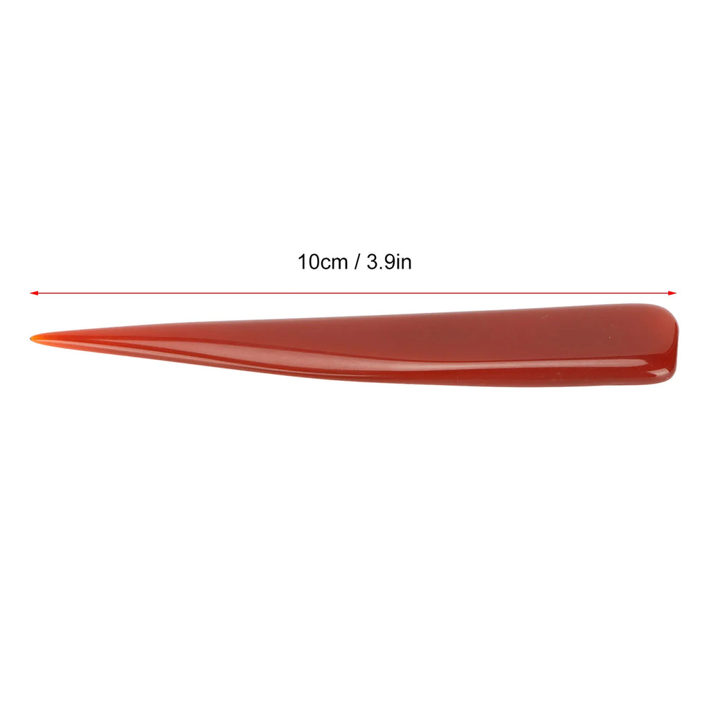 Agate Burnisher Knife Jewelry Polishing Burnishing Tool for Gold Silver and Copper 10cm Length Agate Polishing Knife Qme