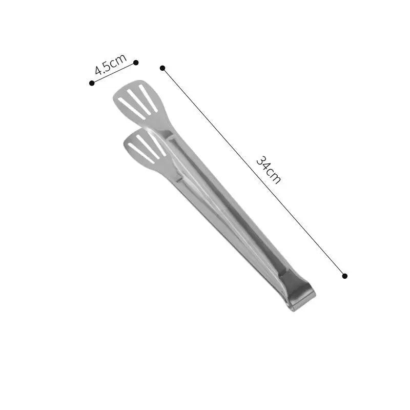Stainless Steel Food Tongs Barbecue Meat Salad Steak Serving Clip Qme A3
