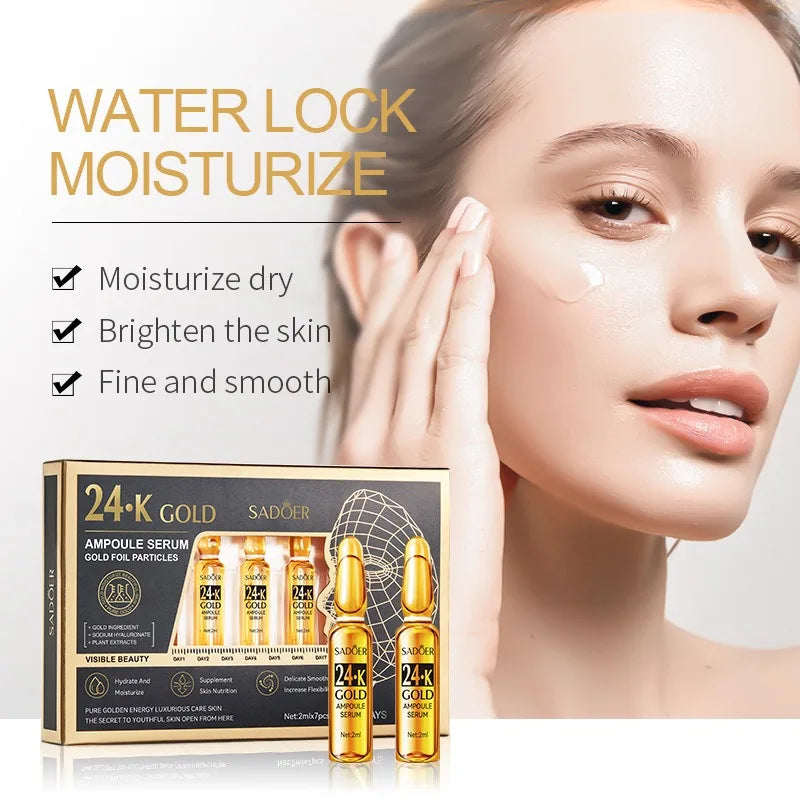 Vitamin C Face Whitening Serum Dark Spots Freckles Removal Hyaluronic Qme