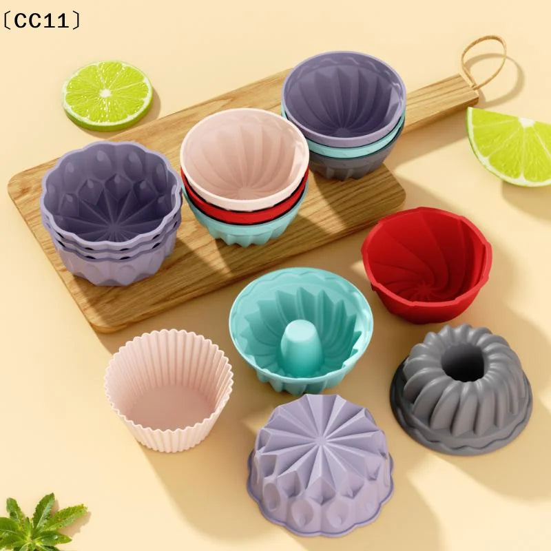 Charlotte Cake Pan Silicone Cheesecake Nonstick Round Baking Mold Qme