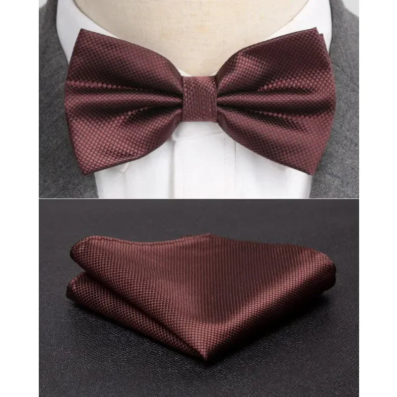 Men Bowtie Cravat Solid Fashion Butterfly Party Wedding Bow Ties