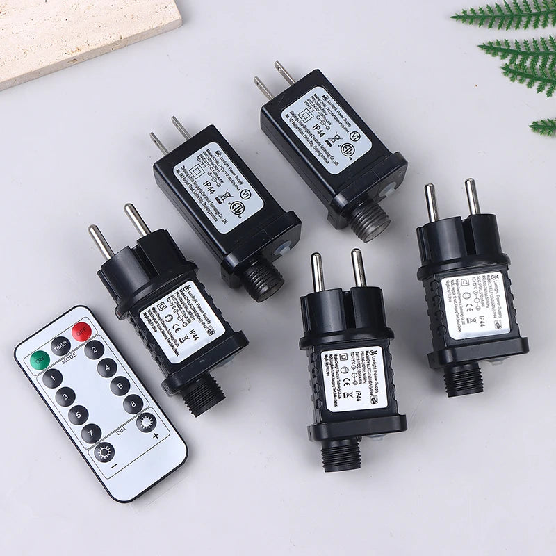 EU US UK Plug AC 220V 110V To 31VDC 6W 24V 5V Transformer Plug Power Supply IP44 8Modes LED Lamp Driver Switch Adapter Qme