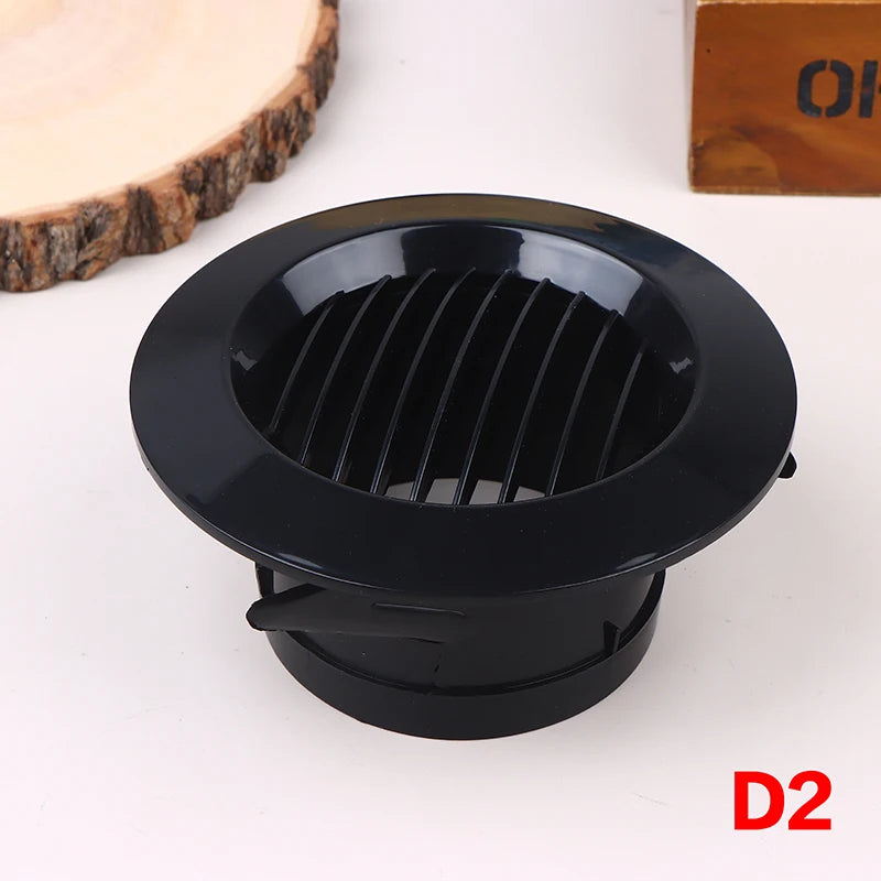 75/100/125mm Round Ducting Ventilation Cover Air Vent Extract Valve Grille Air Circulation Vents Cover Qme D2