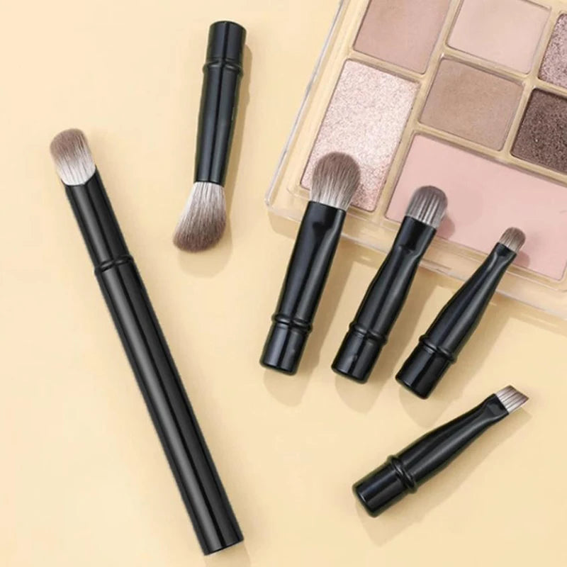 Mini Travel Makeup Brushes Portable Cosmetic Tools Box Foundation Qme