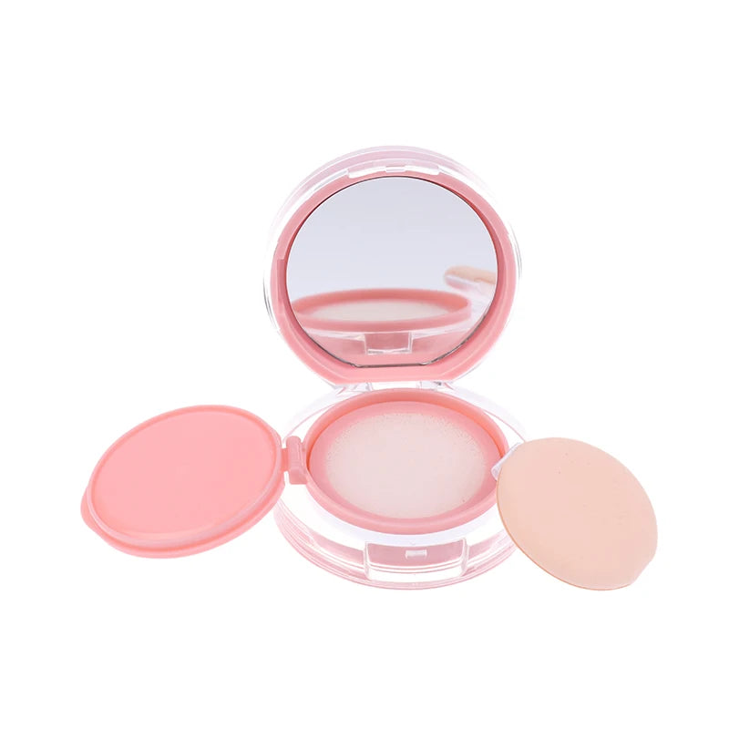Pink Mini Air Cushion Foundation DIY Box Empty Puff Mirror BB Cream Qme