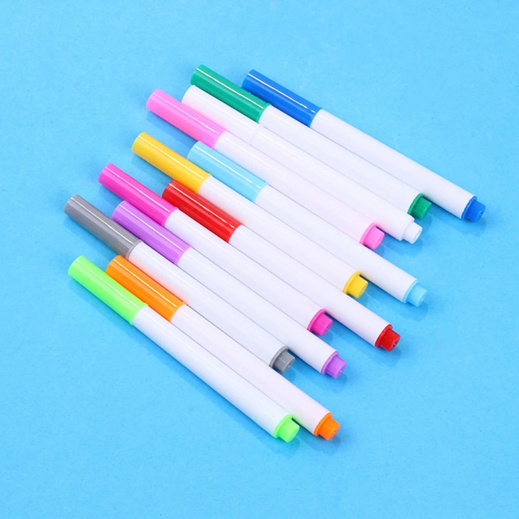 3-25Pcs/Set White/Colors Liquid Chalk Erasable Pen Marker For Glass Windows Electronic Blackboard Chalkboard Whiteboard Marker Qme