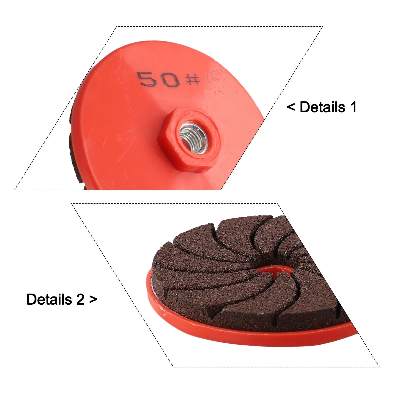 1 Pc 80mm 3Inch Diamond Polishing Pad Wet Dry Buff Disc Abrasive M10*1.5 For Marble Concrete Grinding Trimming Renovation Tools Qme