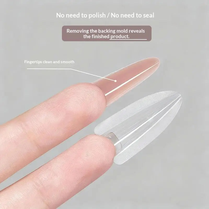 Nail Art Forms Manicure Tool Sandwich Dual 15 Extensions-dual Bottom Qme