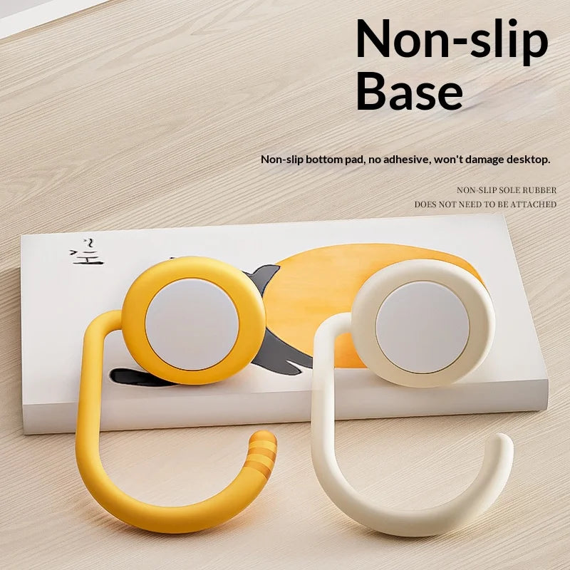 Cat Backpack Hook Desk Edge Hook Dormitory Gadget New Model with No Drilling Holes for Primary School Student Desk Side Hook. Qme