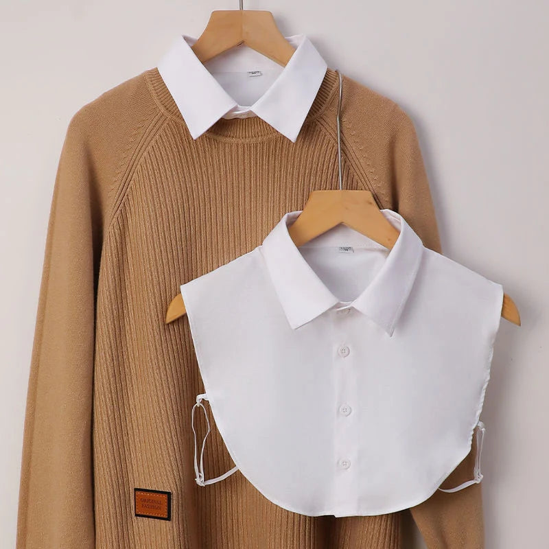 Unisex Fake Collar Half Shirt Business Formal False Comfortable Men Qme