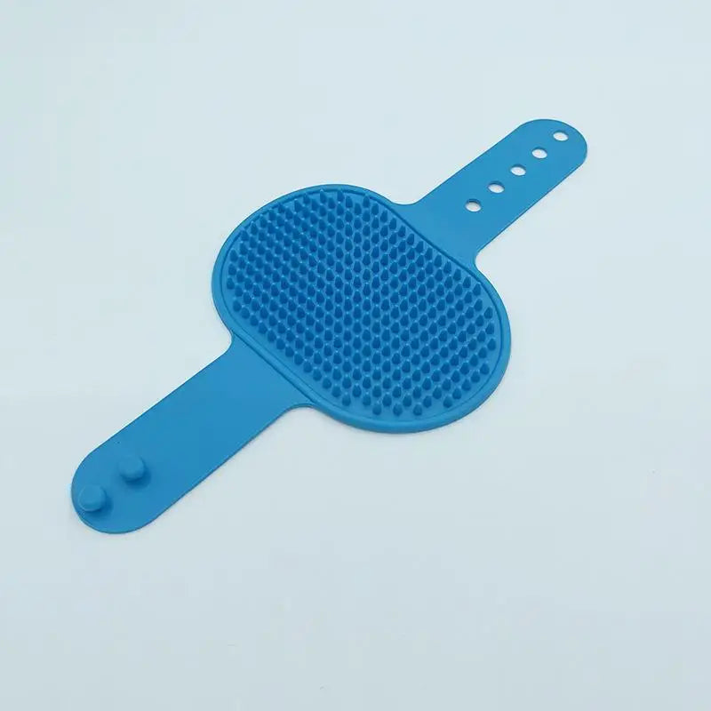 Fur Removal Tool Cats Dogs Pet Bathing Supplies Soft Rubber Bath Qme one size Blue