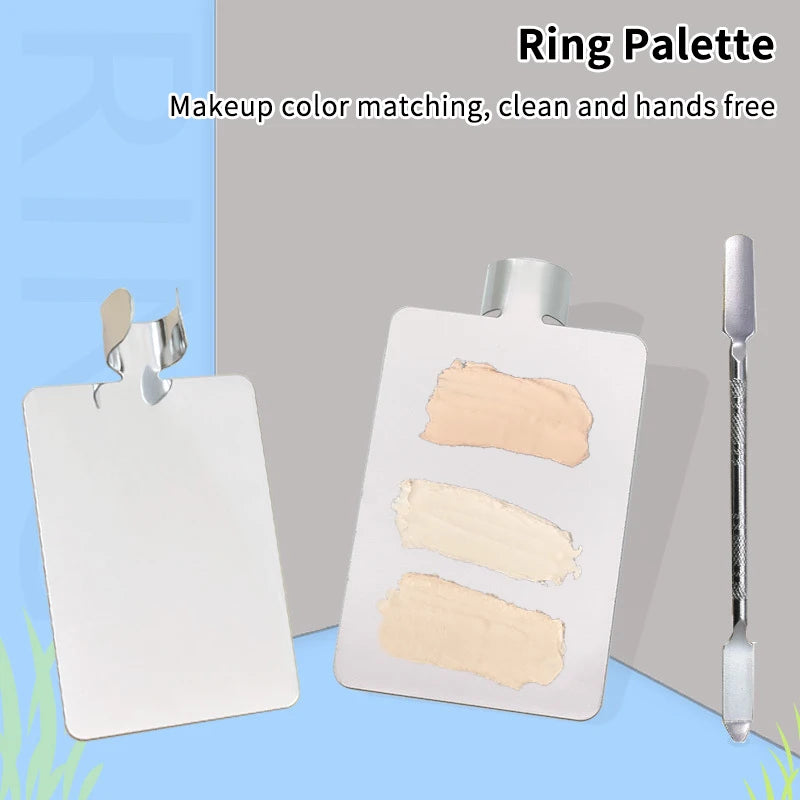 Makeup Mixing Palette Foundation Lipstick Eye Shadow Stainless Steel Qme