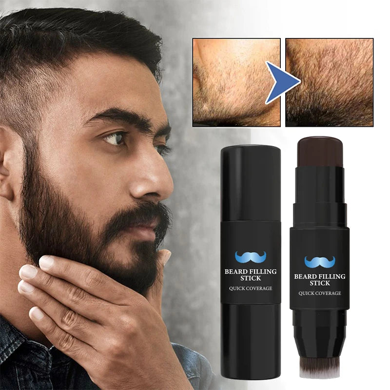 Beard Filling Stick Brush Head 1 Waterproof Natural Thick Hair Qme