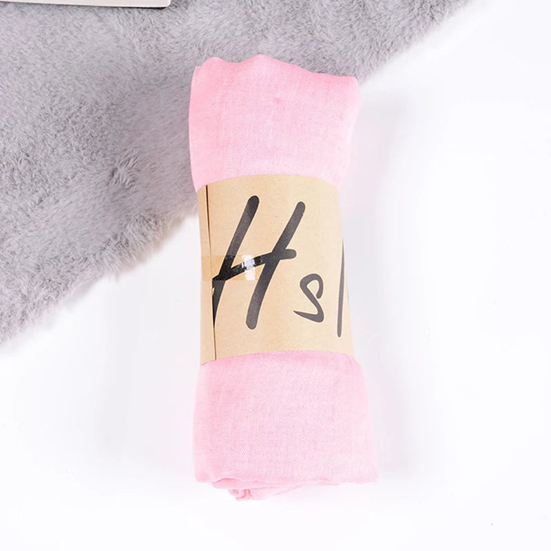 Women Native Windproof Scarf Shawls Wraps Solid Cotton Warm Scarves
