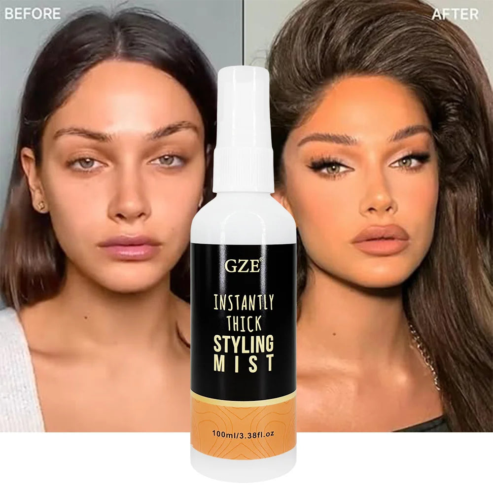 GZE Instantly Thick Styling Mist - Volumizing Hair Spray for Fine Hair - Texturizing Spray for Bigger, Fuller Hair - Light Hold Qme