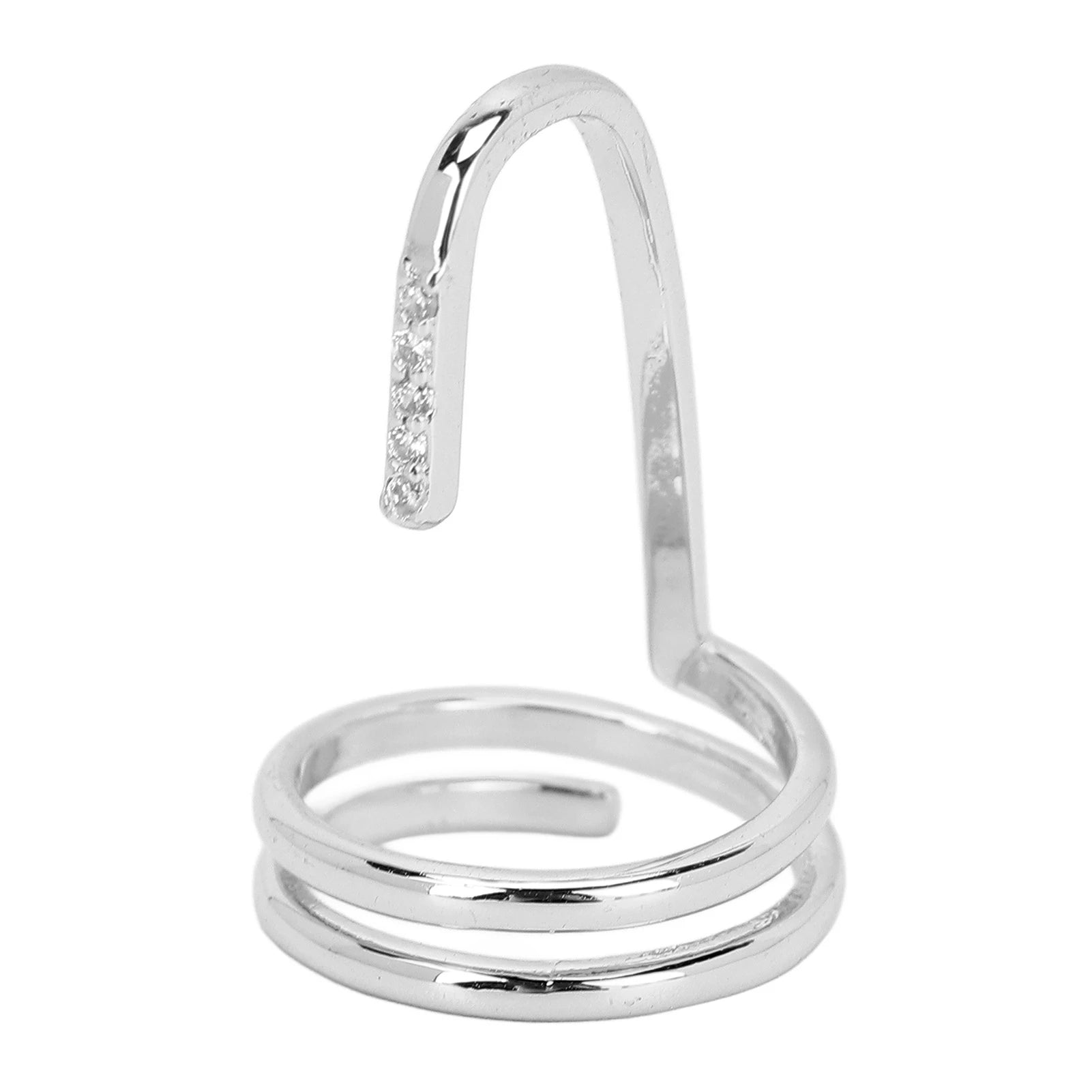 Fashion Nail Decorative Nail Fashion Fingertip Jewelry Nail Art Ladies Wearing Nail Accessories Fingernail Qme Silver