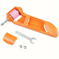 1set Diamond bit sharpener, fixed angle rotary bit polishing tool, plastic body, corundum abrasive Qme 1set Orange