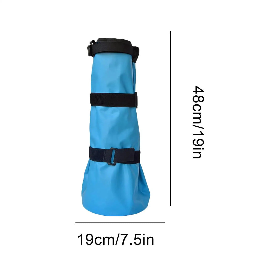 Horse Hoof Boots Hooves Care Bucket Sack with EVA Pad Hoof Soaking Bag with Straps for Stable Pasture Farm Ranch Daily Care Show Qme