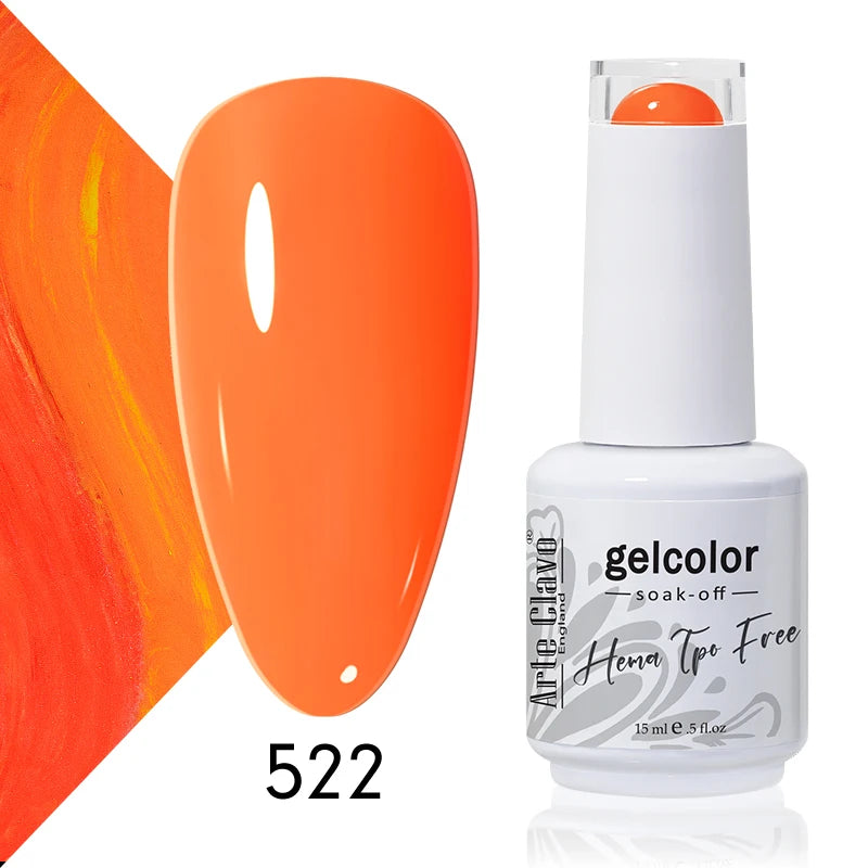 Arte Clavo Colourful Gel Nail Polish Art Varnishes Macaron Semi