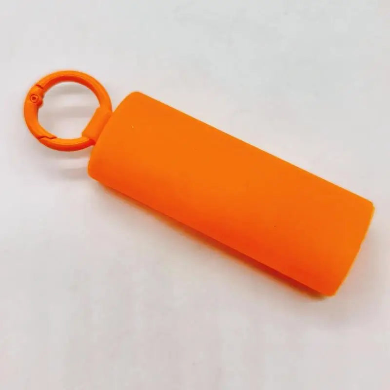 Silicone Lighter Holder With Keychain For Lighters, Snap‑Fit Protective Case Cover Compatible Qme C