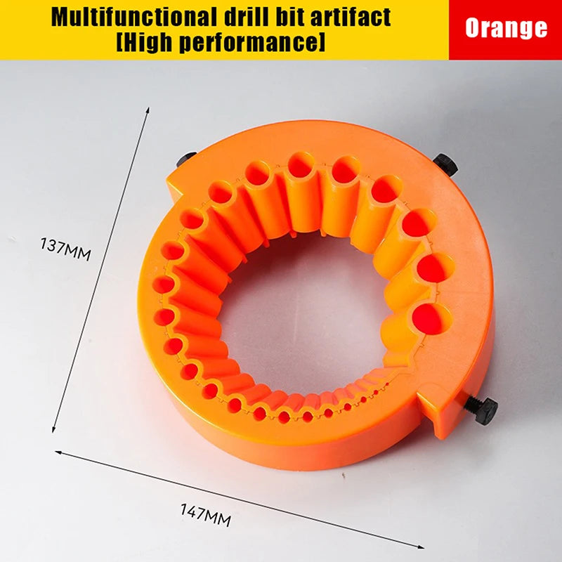 2 Multipurpose Drill Bit Sharpener Power Grinding Attachment Qme Orange