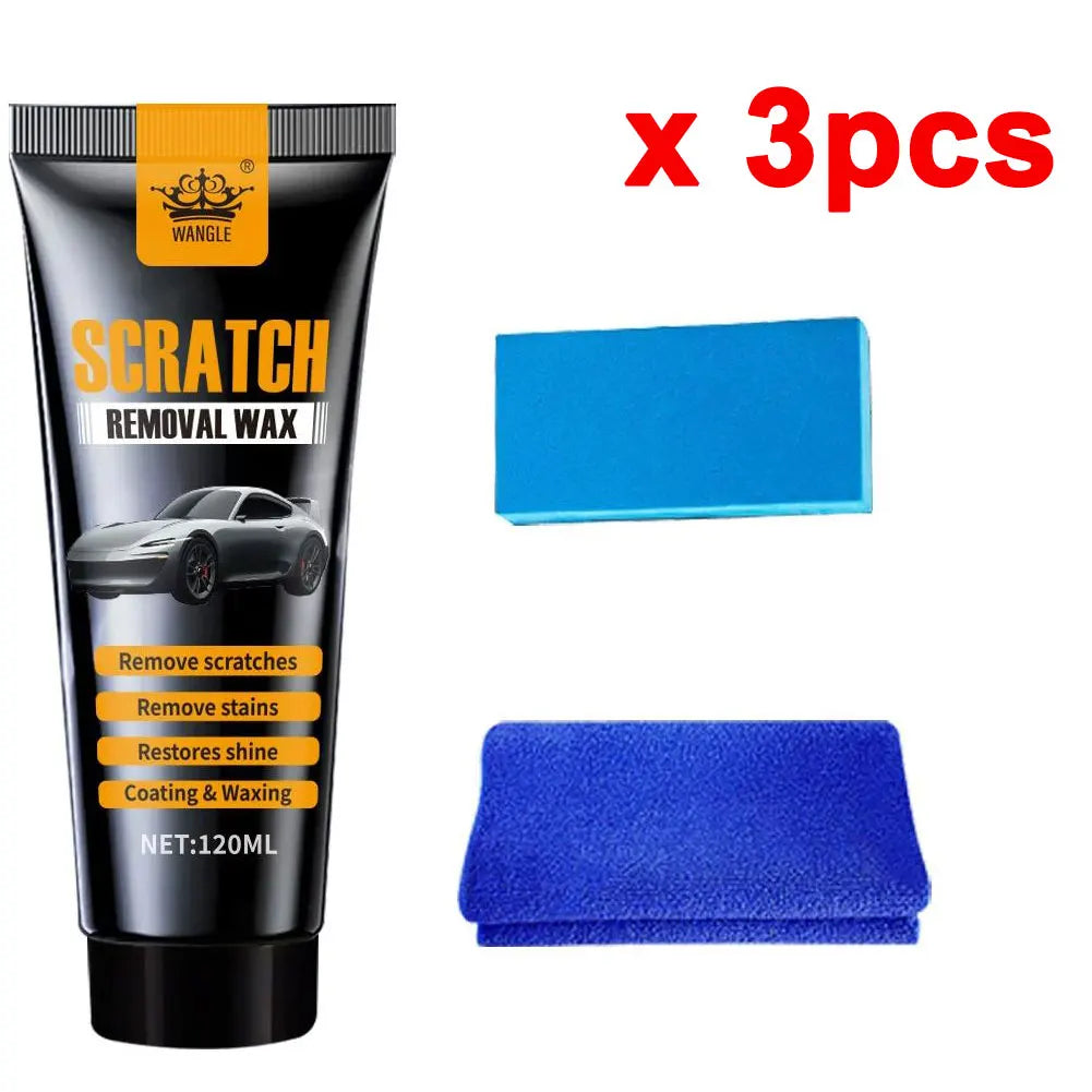 Car Scratch Repair Wax Sponge Remover Paint Care Tools Auto Body Qme 3 set