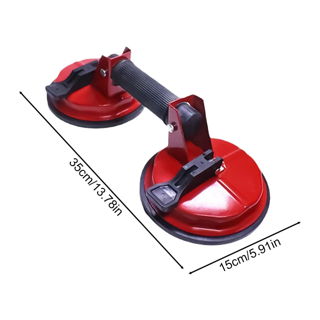 Glass Suction Cups Double-Claw Metal Dent Puller Tile Window Lifting Suction Cups For Granite Panel Laminate Hardwood Windshield Qme