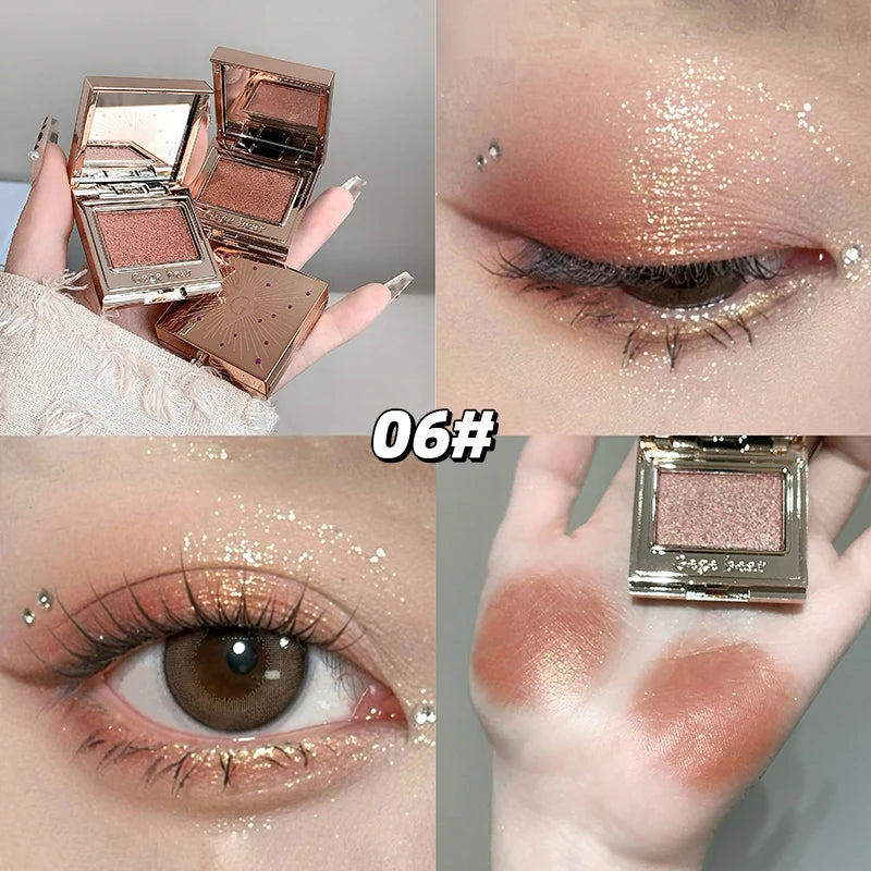Gege Bear Shimmering Single Eyeshadow Palette Ultra Pigmented Qme GX2066-6