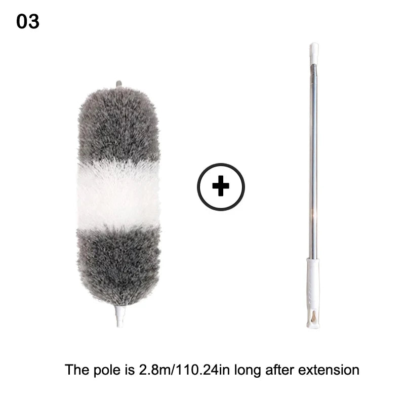 Microfiber Dusting Brush Reusable Ceiling Cleaning Tool Dust Dusters Qme 3