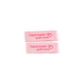 50pcs 5x1.6cm Multicolor Rectangle Embroidered Labels Sew On Clothes Bags Accessories DIY Materials Handmade Garment Tags c3462 Qme 2