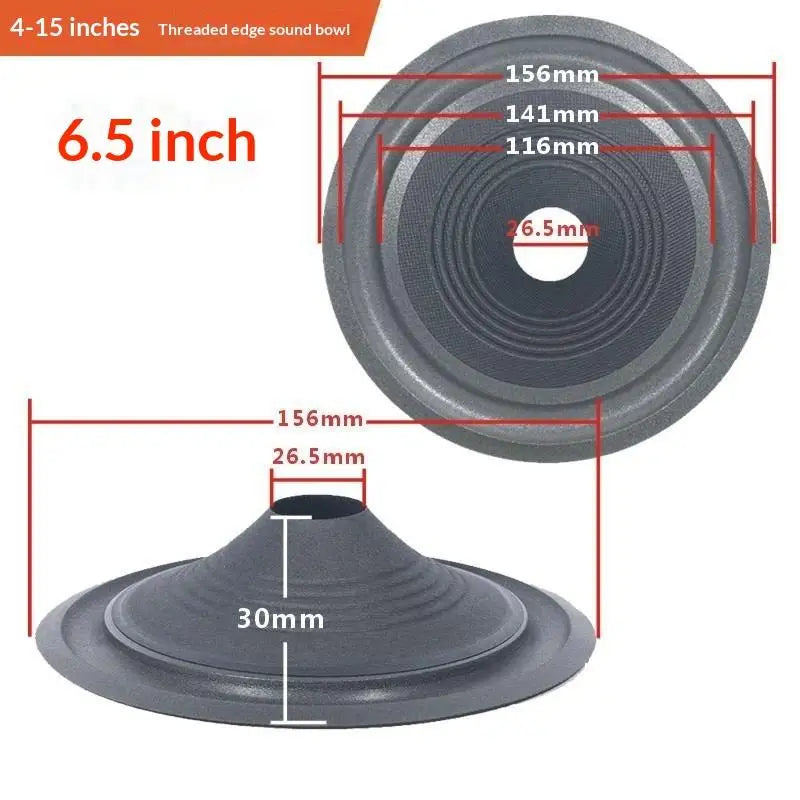 Durable Speaker Woofer Paper Cone Foam Edge Voice Coil 4 5 6 8 10 Car Qme 6.5 inches