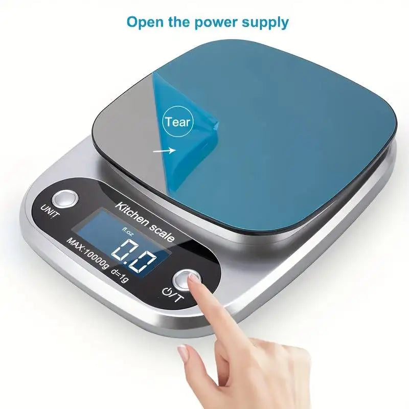 High Precision Kitchen Scale 10kg Electronic Jewelry Food Baking Scale Multifunction Measuring Tool Gram Scale Lcd Display Qme