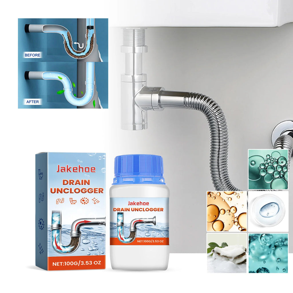 Drain cleaner; toilet sink kitchen bathroom drain pipe clog stain deodorization quick unclogging cleaning decontamination Qme Default Title