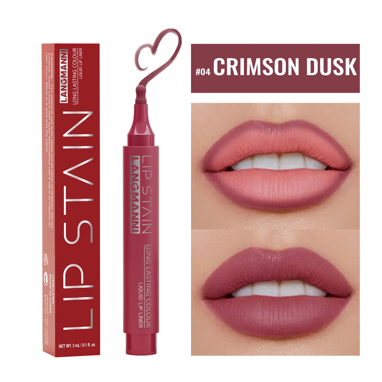 1PC Liquid Matte6-Color Lipliner Pencil Waterproof Plumping Stain Lipstick Natural Lip Liner Outline Lip Contour Makeup Cosmetic Qme 04