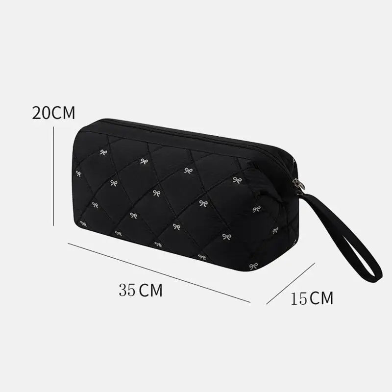 Waterproof Zipper Cosmetic Bags Women Hair Dryer Storage Bag Travel Qme