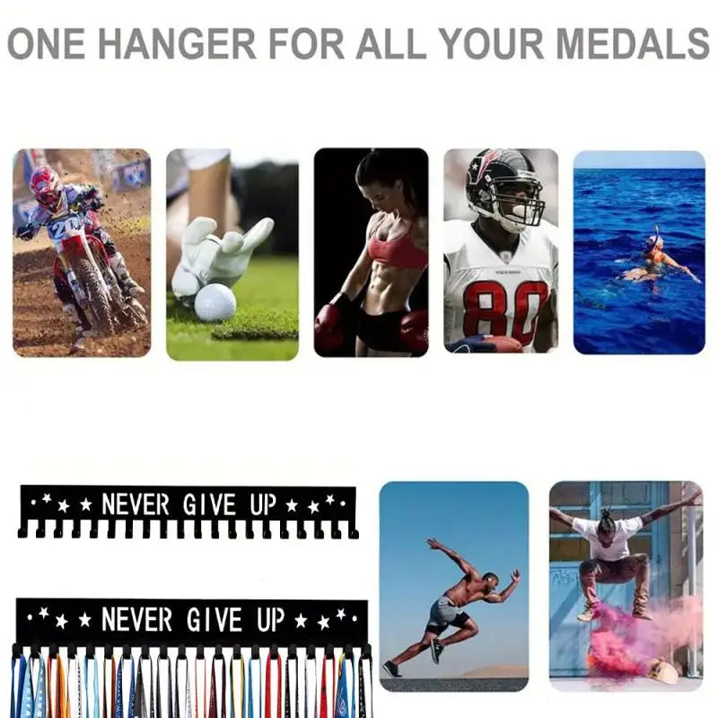 Large Capacity Award Holder Organizer Race Soccer Sports Karate Medal Qme